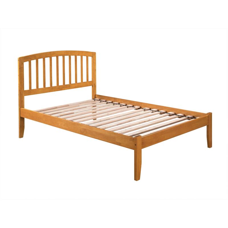 King Platform Bed - Handmade Home Espresso Finish - Sturdy Design, Open Footboard - 62.62"L x 82.5"W x 50"H