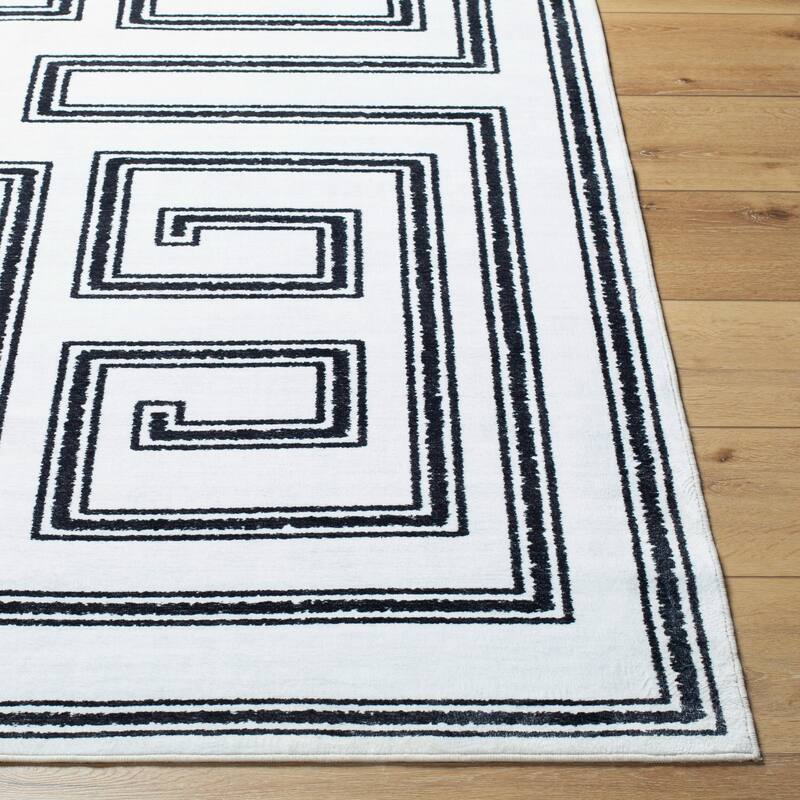Livabliss Scandinavian Lavable Geometric Washable Area Rug
