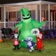 Halloween Inflatables that Match Spider Halloween Icicle Lights - Green - 3' Black Wire - 35ct