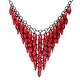 preview thumbnail 16 of 28, Alexa Starr Colored Lucite Bib Necklace