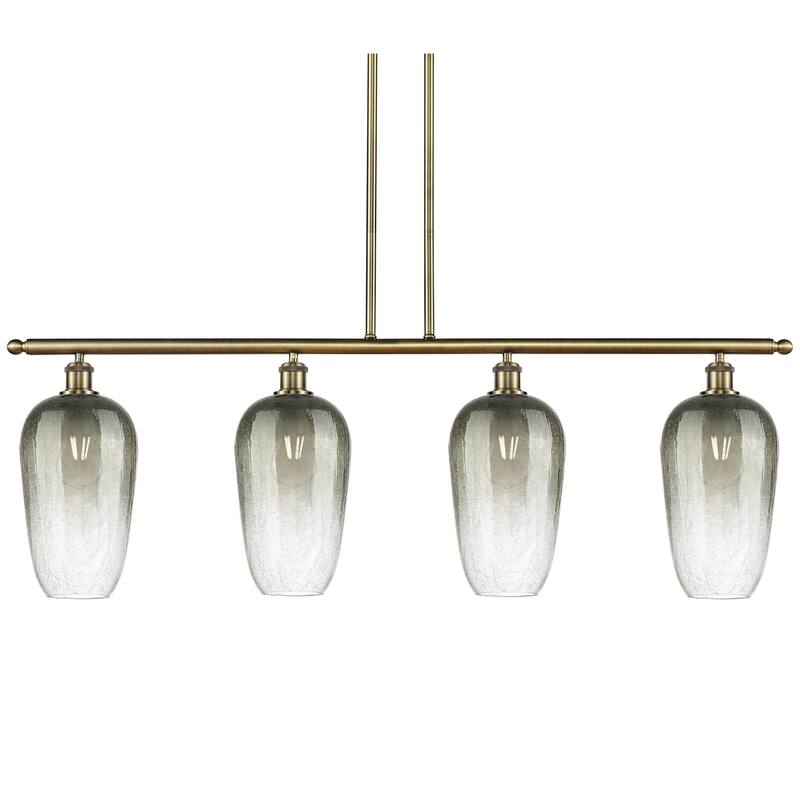 Innovations Lighting 516-4I-16-48 Brookhaven Flute Linear Brookhaven - Antique Brass / Slate