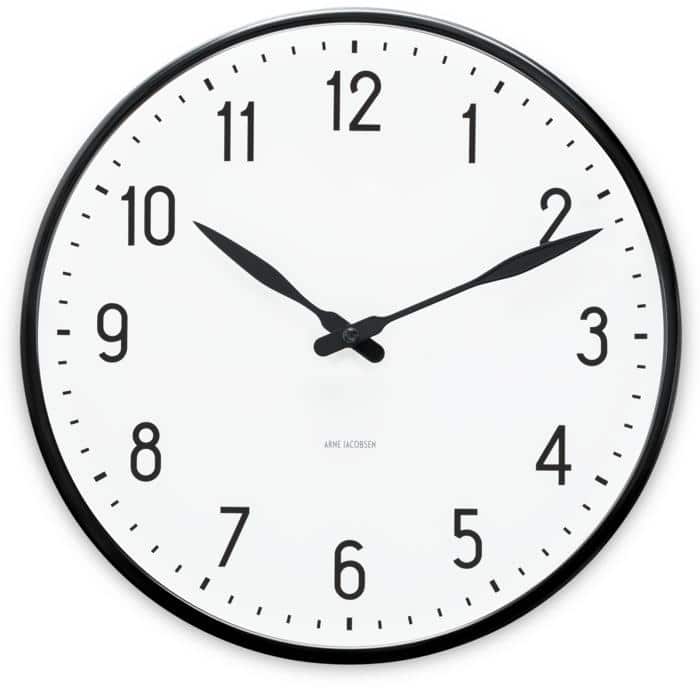 Arne Jacobsen Station Wall Clock - Ø: 11.4"