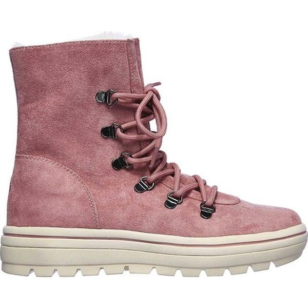 skechers boots womens pink