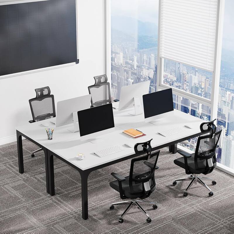 78.74" Large Rectangle Conference Table/Desk, Modern Seminar Meeting Table, Business Tables for Boardroom & Office