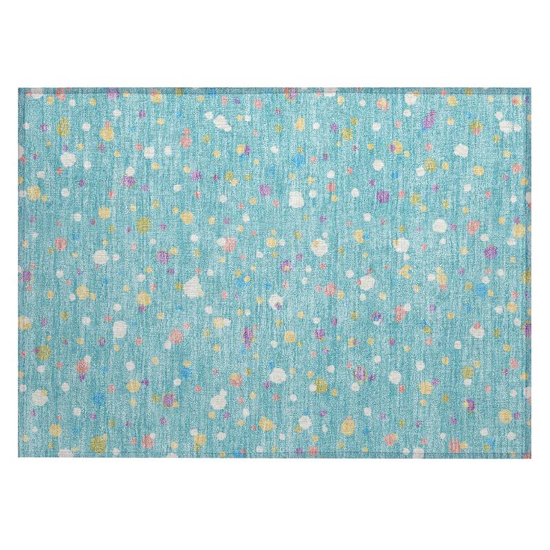 Machine Washable Indoor/ Outdoor Contemporary Sheinelle Chantille Rug