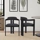preview thumbnail 2 of 34, Jazmin Mid-Century Modern Upholstered Barrel Dining Chairs - Set of 2/4/6