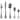 Mepra Coccodrillo Flatware Set with Moka Spoons - 30 Pieces