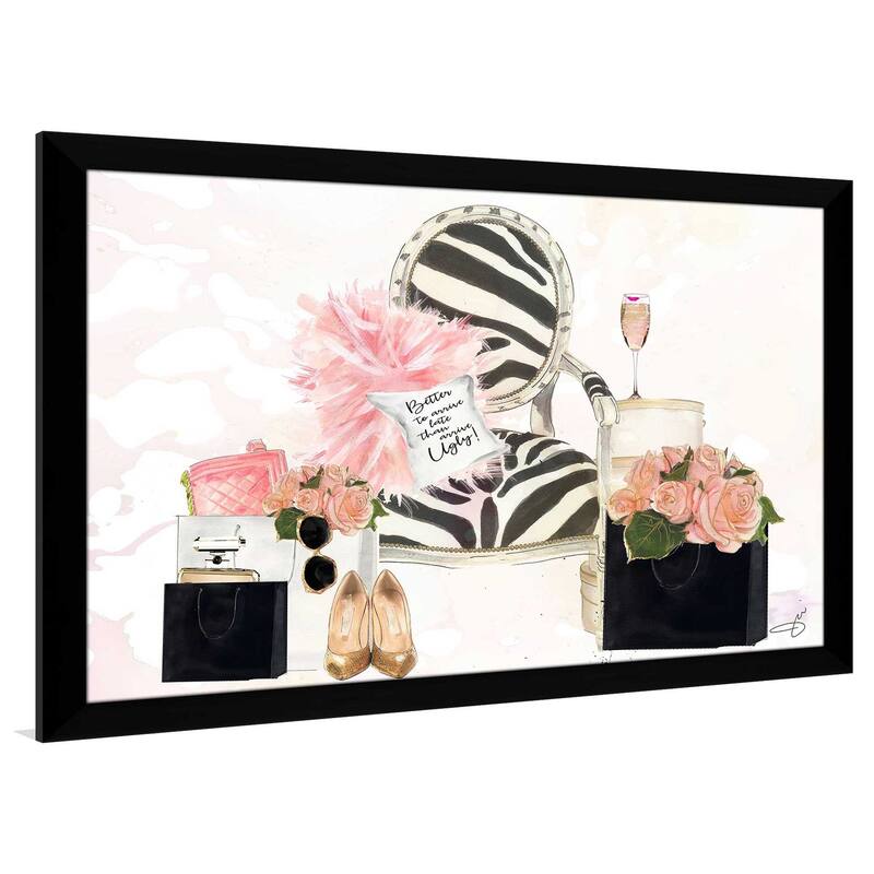 "Shopping And Champane" by Jodi Print on Acrylic