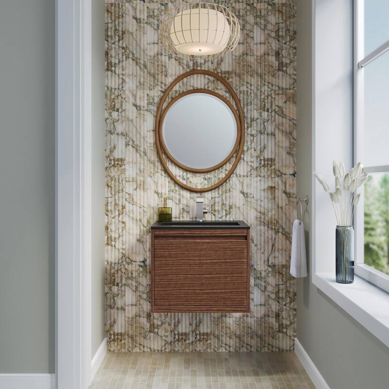 James Martin Vanities 805-V23.6-CH Mantova 24" Wall Mounted Single