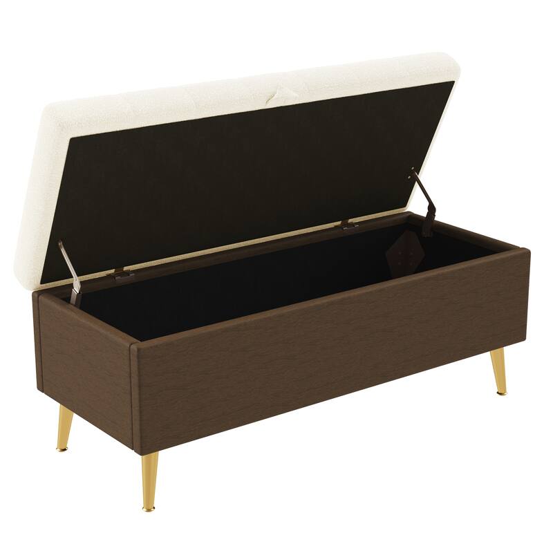 Modern Storage Ottoman Bench