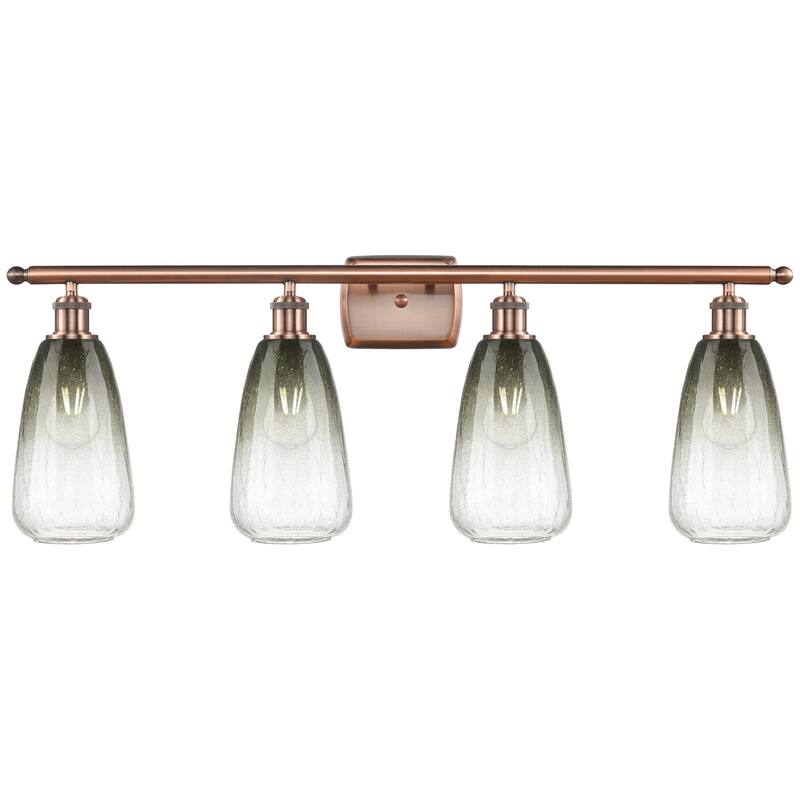 Innovations Lighting 516-4W-14-36 Brookhaven Almond Vanity Brookhaven - Antique Copper / Slate