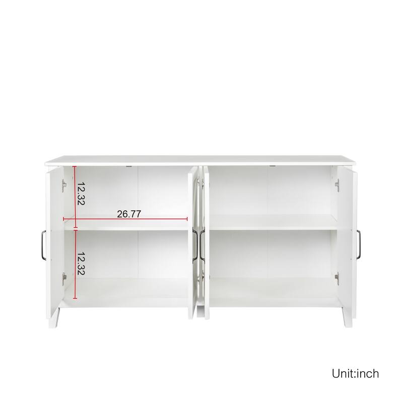 Sideboard Cabinet with Ample Storage for Bedroom, Office, and Living Room Organization