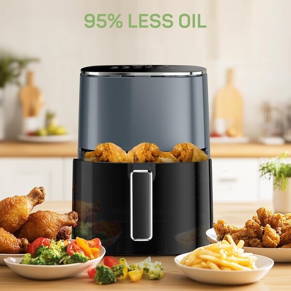 6 Qt. Polypropylene 12 in 1 Functions Air Fryer with Viewing Window 400 F Max Temperature 10.5 D x 12.9 W x 13.6 H Bed Bath Beyond 41782247