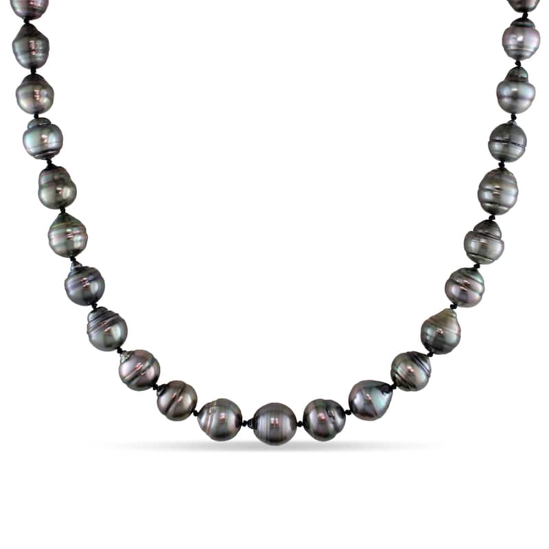 Miadora 8-11mm Tahitian Pearl Strand with 14k White Gold Ball Clasp