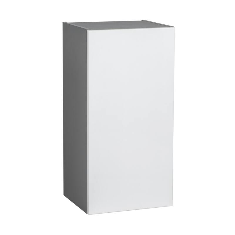 9" x 30" Wall Cabinet-Single Door-Grey - 9 x 30 x 12 - Off-White