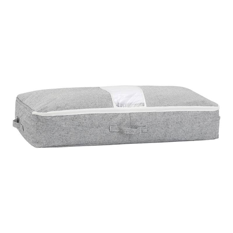 1 Pack Foldable Storage Bags, Clothes Storage, Moving Bags for Organizing Clothing, Closet Organizers, and Storage with Handles - Grey - 31*19*6in