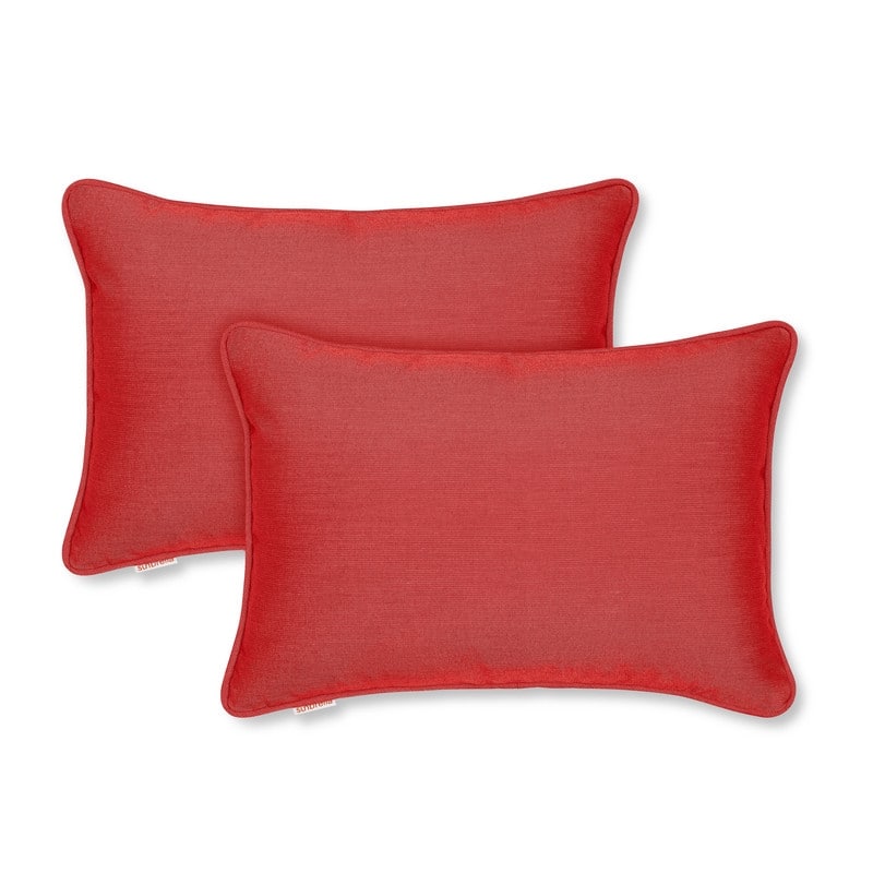 Sunbrella by Austin Horn Classics Corded-Edge Filled Pillow (Set of 2)
