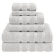 preview thumbnail 14 of 19, American Soft Linen Luxury 6 Piece Towel Set, 2 Bath Towels 2 Hand Towels 2 Washcloths, 100% Cotton Turkish Towels for Bathroom Silver Grey
