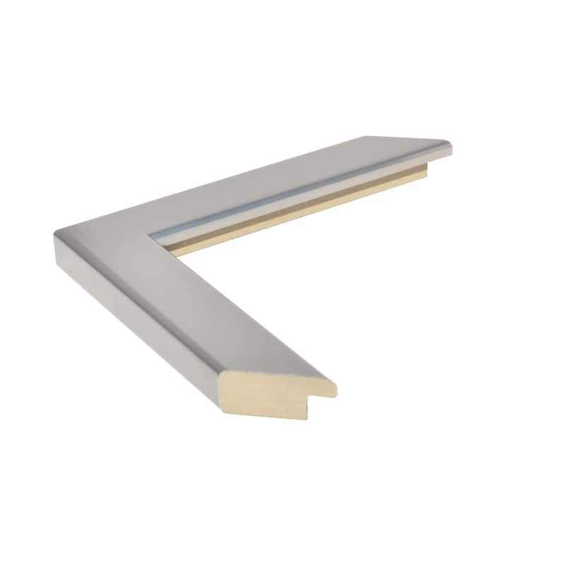 Ellis Brushed Chrome Framed Vanity Mirror