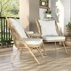 preview thumbnail 3 of 18, Furniture of America Delgado 3-Piece Patio Chair & Slate Top Table Set