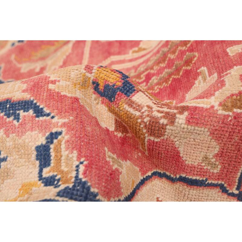 ECARPETGALLERY Hand-knotted Antalya Vintage Magenta Wool Rug - 8'1 x 11'2