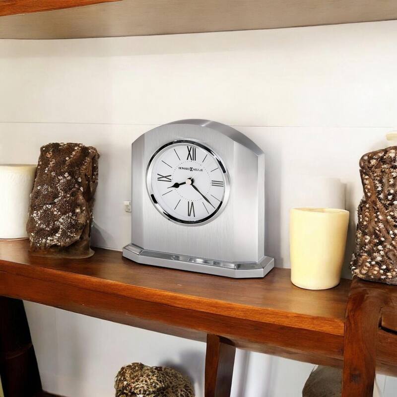 Howard Miller Lincoln Modern Sleek Alarm Clock - Clear