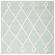 preview thumbnail 7 of 11, SAFAVIEH Handmade Kids Afsaneh Wool Rug 5' Square - Mint/Ivory