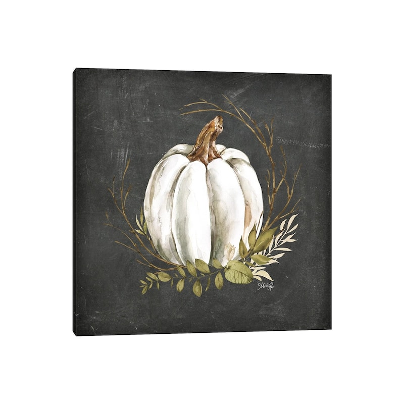 iCanvas "White Pumpkin" by Marla Rae Canvas Print