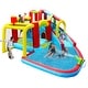 preview thumbnail 9 of 7, 7 in1 Inflatable slide water park bouncing house Soccer garden bouncer,Splash pool,Water gun,Climbing wall,Basketball,Football