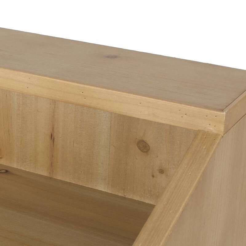 16" Modern Wooden End Table with Convenient Storage Space and Rich Wood-like Frame for Living Room or Bedroom