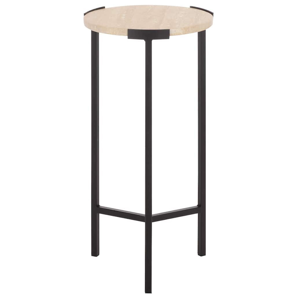 SAFAVIEH Home Abama Marble Side Table - 10"W x 10"D x 20"H