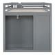 preview thumbnail 16 of 38, Full Size Wood Loft Bed With Built-in Wardrobes,Cabinets and Drawers