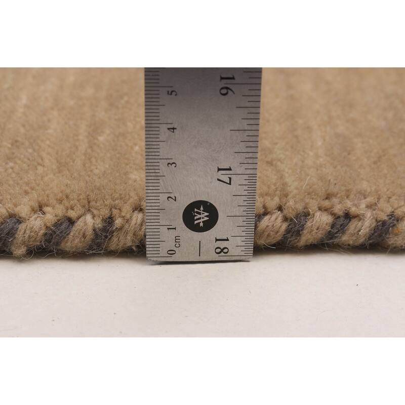 Kashkuli Gabbeh Beige Rug 2'7" x 11'3" - 2'7 x 11'3