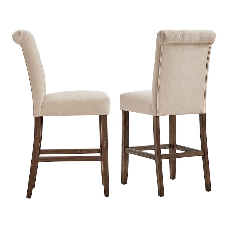Krakova Tufted Rolled Back Stools (Set of 2)