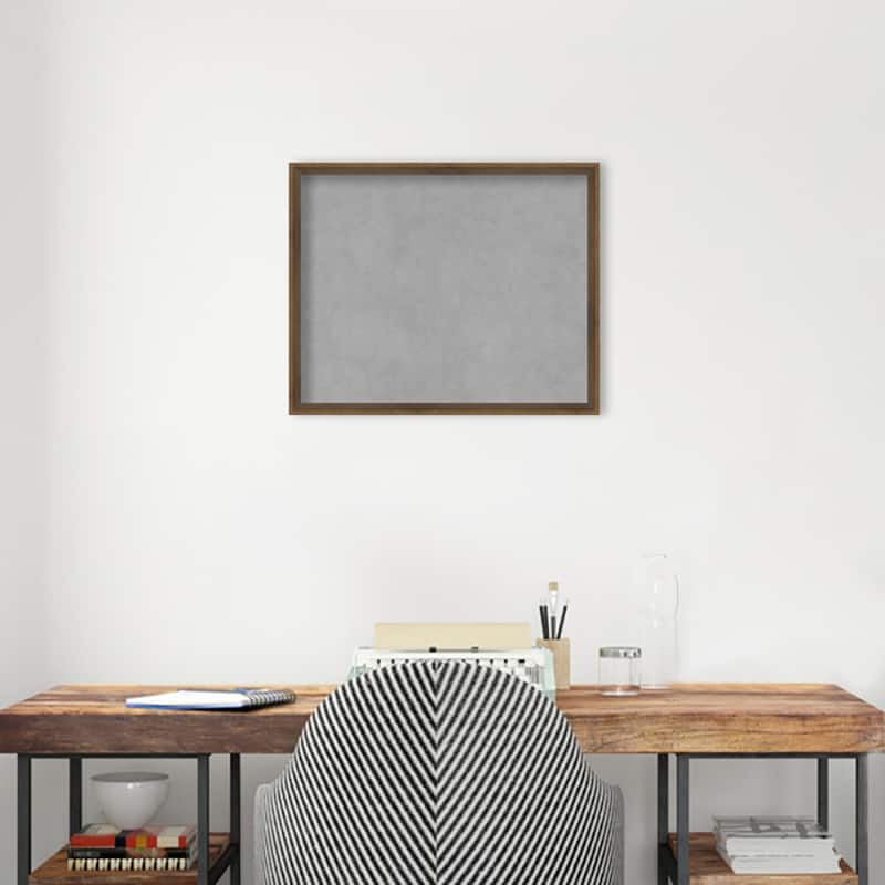 Amanti Art Lucie Light Bronze Framed Magnetic Board