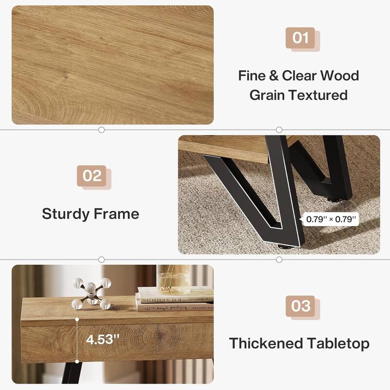 End Side Table for Living Room, Side Table with Storage Shelves, Small Bedside Nightstand