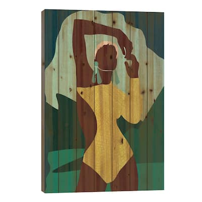 Citronella Print On Wood by Reyna Noriega - Multi-Color