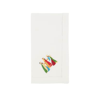 Majestic Embroidered Three Kings Napkin (Set of 6) - 20"x20"