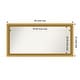preview thumbnail 20 of 191, Wall Mirror Choose Your Custom Size - Extra Large, Townhouse Gold Wood Outer Size: 48 x 24 in