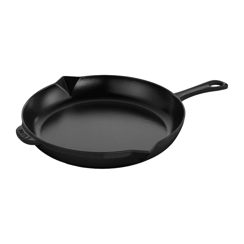 STAUB Cast Iron 12-inch Fry Pan - Matte Black - 12-inch