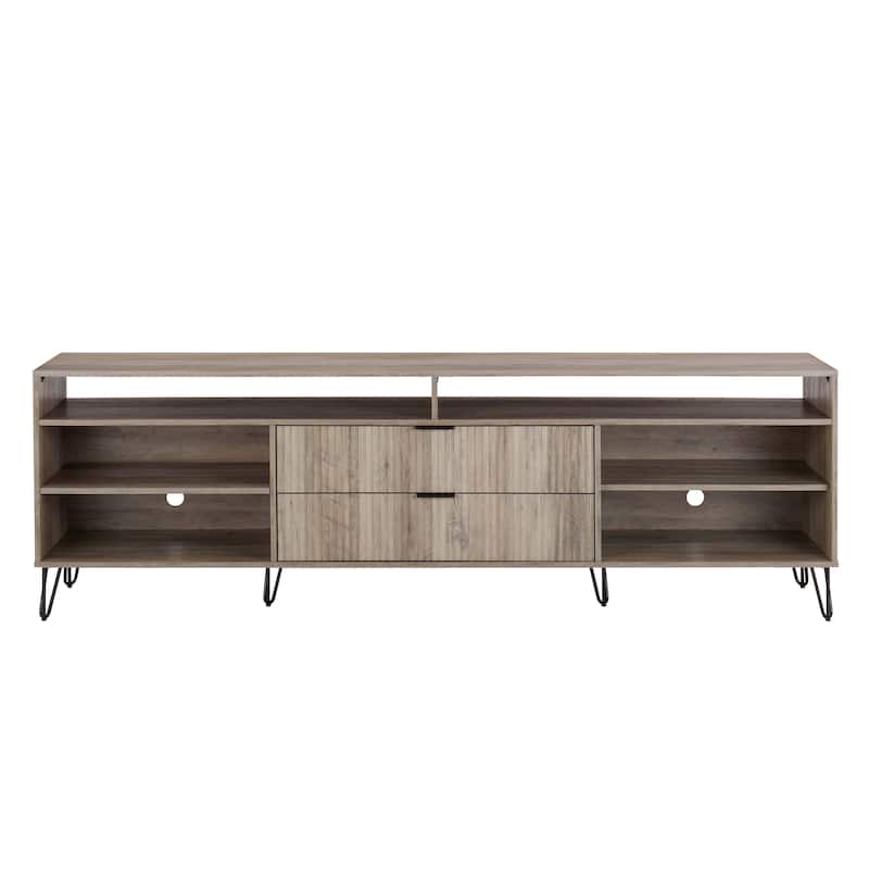 Manhattan Comfort Dumbo Mid-Century Modern TV Stand with 6 Shelves