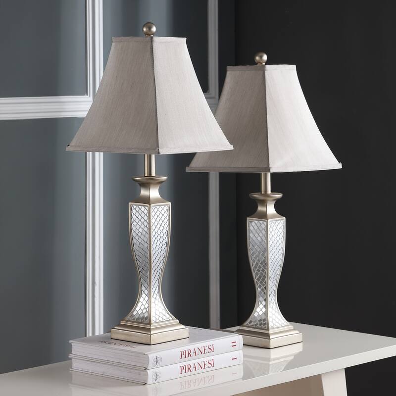 SAFAVIEH Lighting Danila 28-inch Mosaic Table Lamp (Set of 2) - 11"x11"x28" - 11Wx11Dx28H