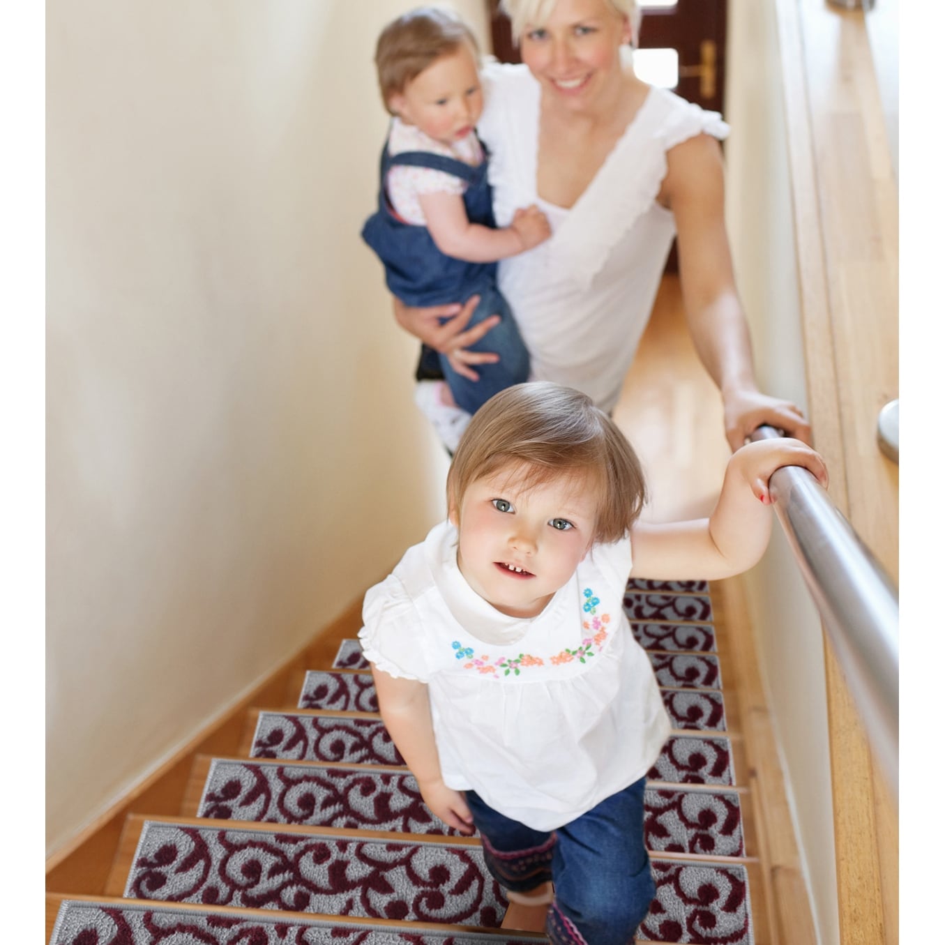 SussexHome Leaves Pattern Stair Treads-image