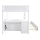 preview thumbnail 16 of 55, Full-Over-Full Bunk Bed with Twin size Trundle, Storage and Desk,with 2 USB and 2 three-holes Plugs