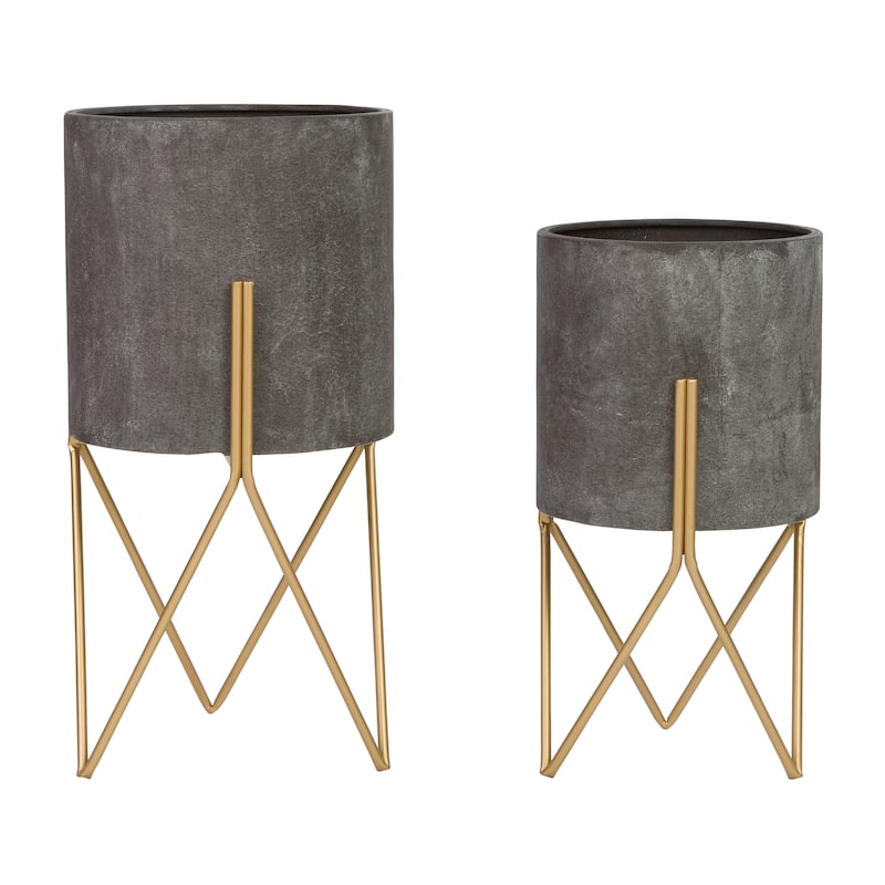 Jarvis Mid Century Modern Planters (Set of 2)