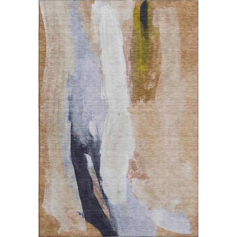 Premium Washable Super Soft Abstract Brushstrokes Mayfield Rug