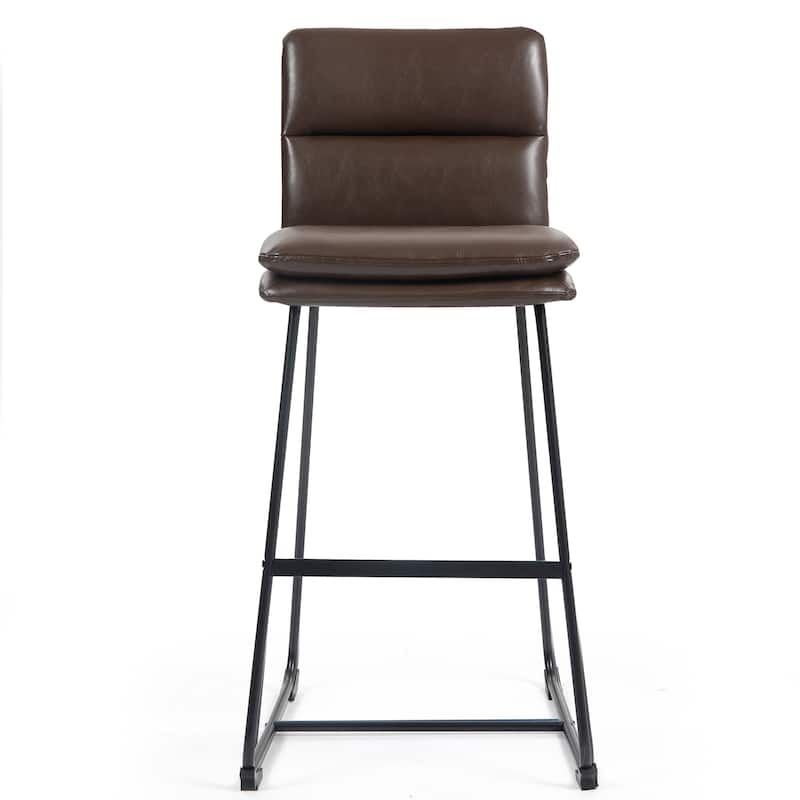 Set of 2 Aulani Upholstered Metal Frame Bar Stool