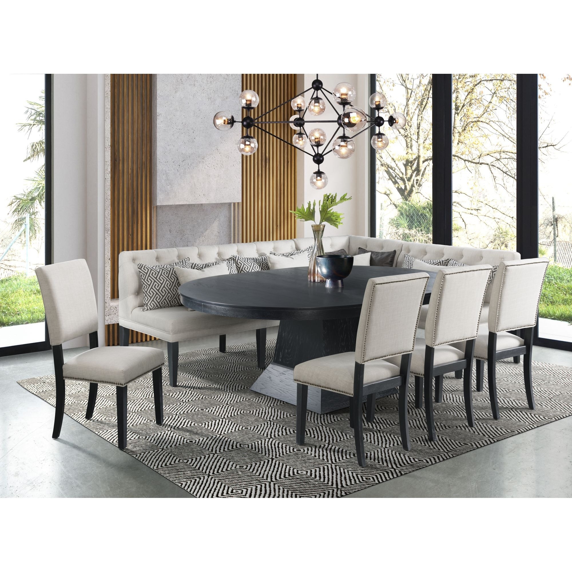 Shop Picket House Furnishings Mara 8pc Oval Dining Set Table Four