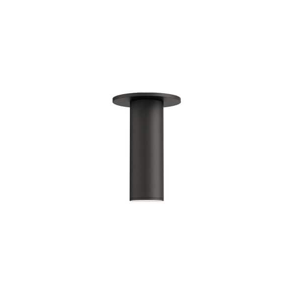 slide 2 of 3, Maxim 86430 Calibro 6" Wide LED Semi-Flush Outdoor Ceiling Fixture Black