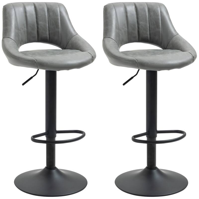 Swivel Bar Height Barstools Set of 2